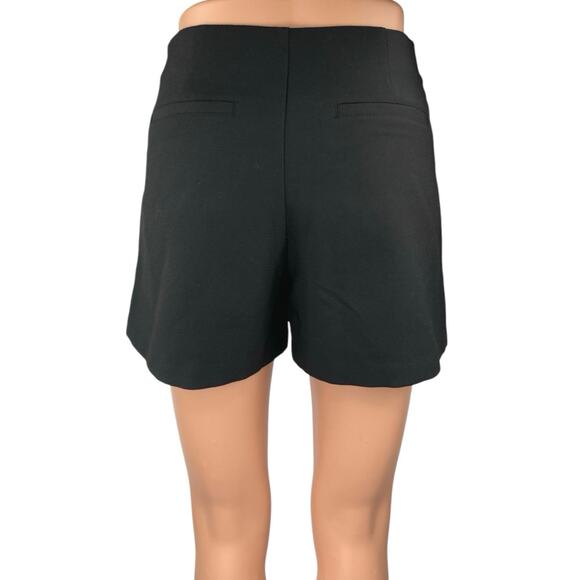 Stradivarius Women's Black High Waist Straight Pencil Mini Skirt Skort Size XS - Picture 3 of 5